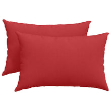 Sofa Kussens 2 pcs Rood 40 x 60 cm Stof
