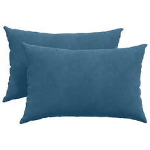 Sofa Kussens 2 pcs Blauw 60 x 40 cm Katoen Stof
