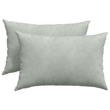 Sofa Kussens 2 pcs Lichtgrijs 60 x 40 cm Katoen Stof