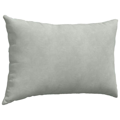 Sofa Kussens 2 pcs Lichtgrijs 60 x 40 cm Katoen Stof