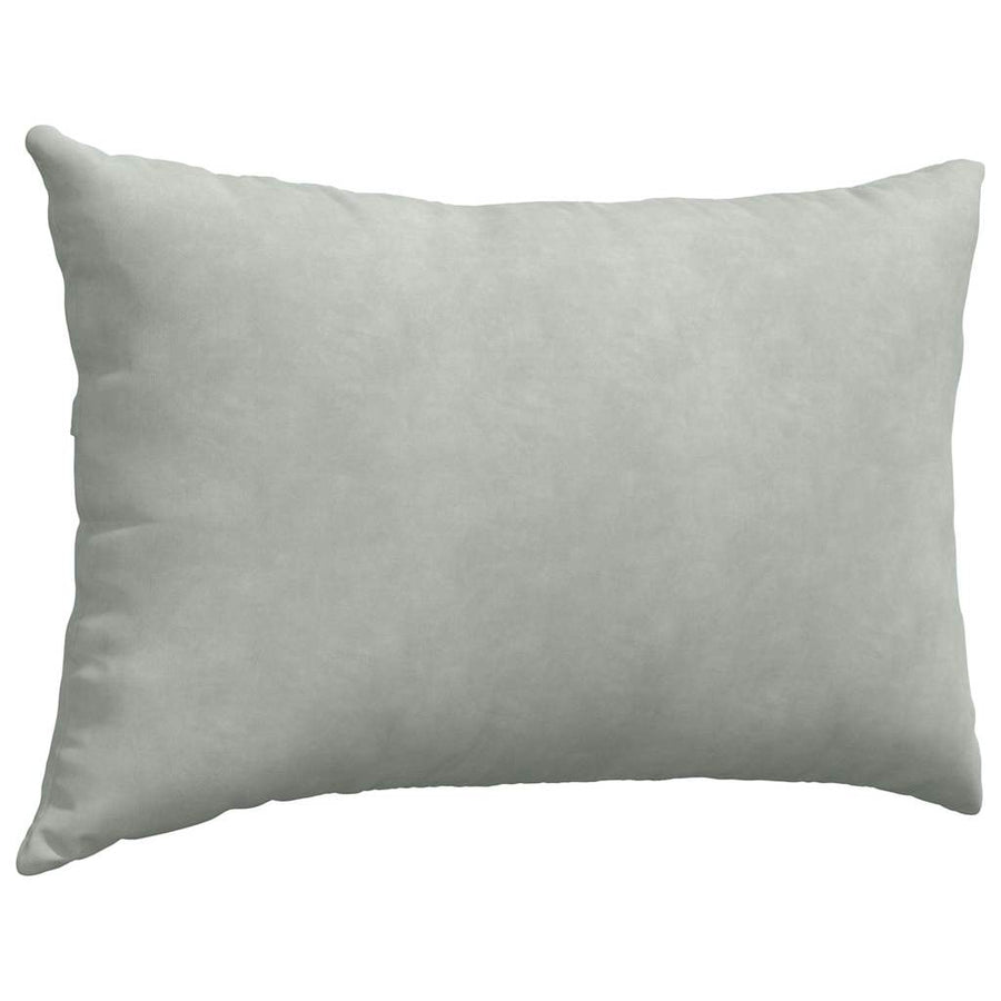 Sofa Kussens 2 pcs Lichtgrijs 60 x 40 cm Katoen Stof