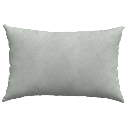 Sofa Kussens 2 pcs Lichtgrijs 60 x 40 cm Katoen Stof
