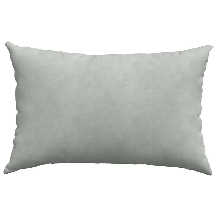 Sofa Kussens 2 pcs Lichtgrijs 60 x 40 cm Katoen Stof