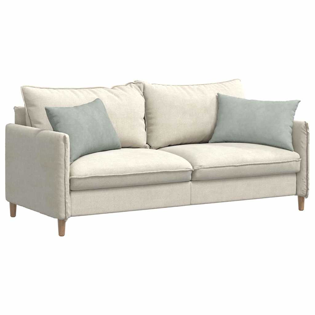 Sofa Kussens 2 pcs Lichtgrijs 60 x 40 cm Katoen Stof