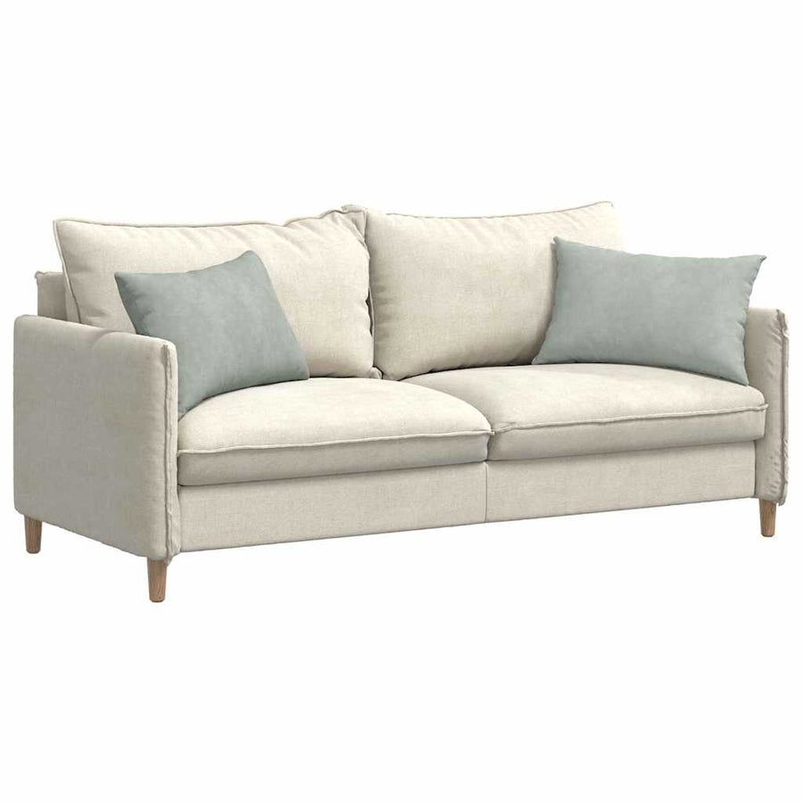 Sofa Kussens 2 pcs Lichtgrijs 60 x 40 cm Katoen Stof