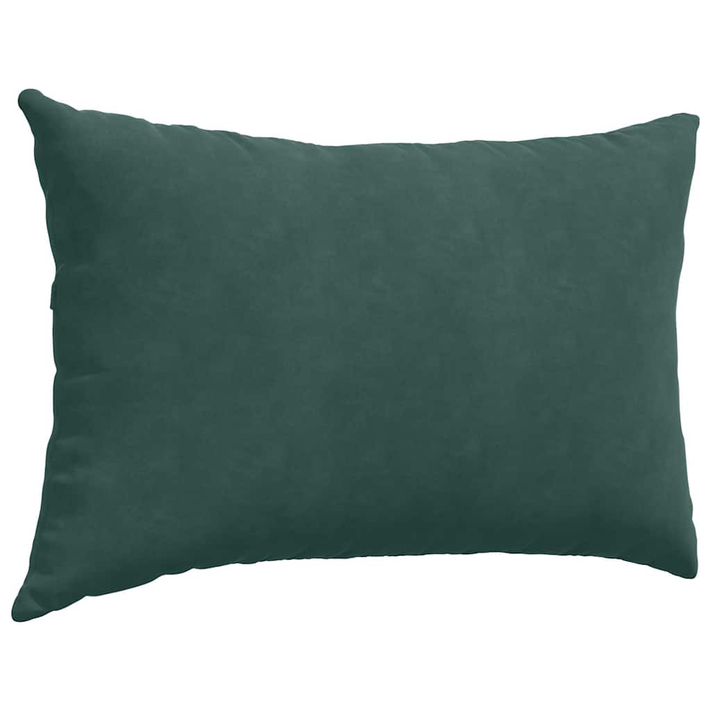 Sofa Kussens 2 pcs Donkergroen 60 x 40 cm Katoen Stof