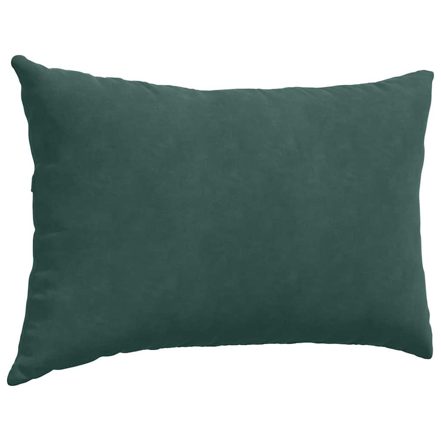 Sofa Kussens 2 pcs Donkergroen 60 x 40 cm Katoen Stof
