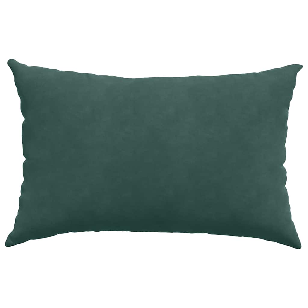 Sofa Kussens 2 pcs Donkergroen 60 x 40 cm Katoen Stof