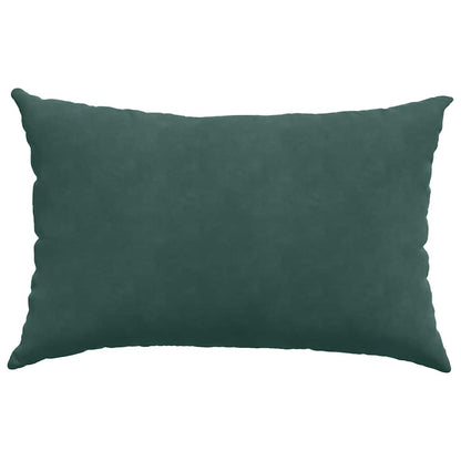 Sofa Kussens 2 pcs Donkergroen 60 x 40 cm Katoen Stof