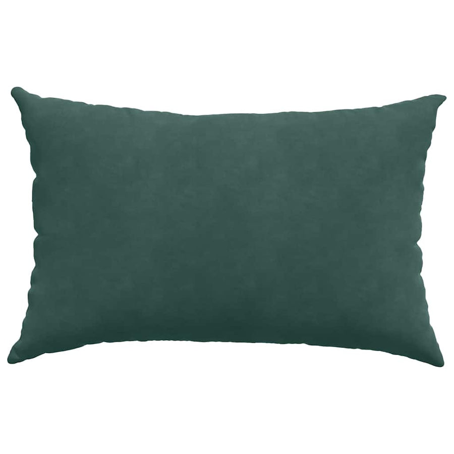 Sofa Kussens 2 pcs Donkergroen 60 x 40 cm Katoen Stof