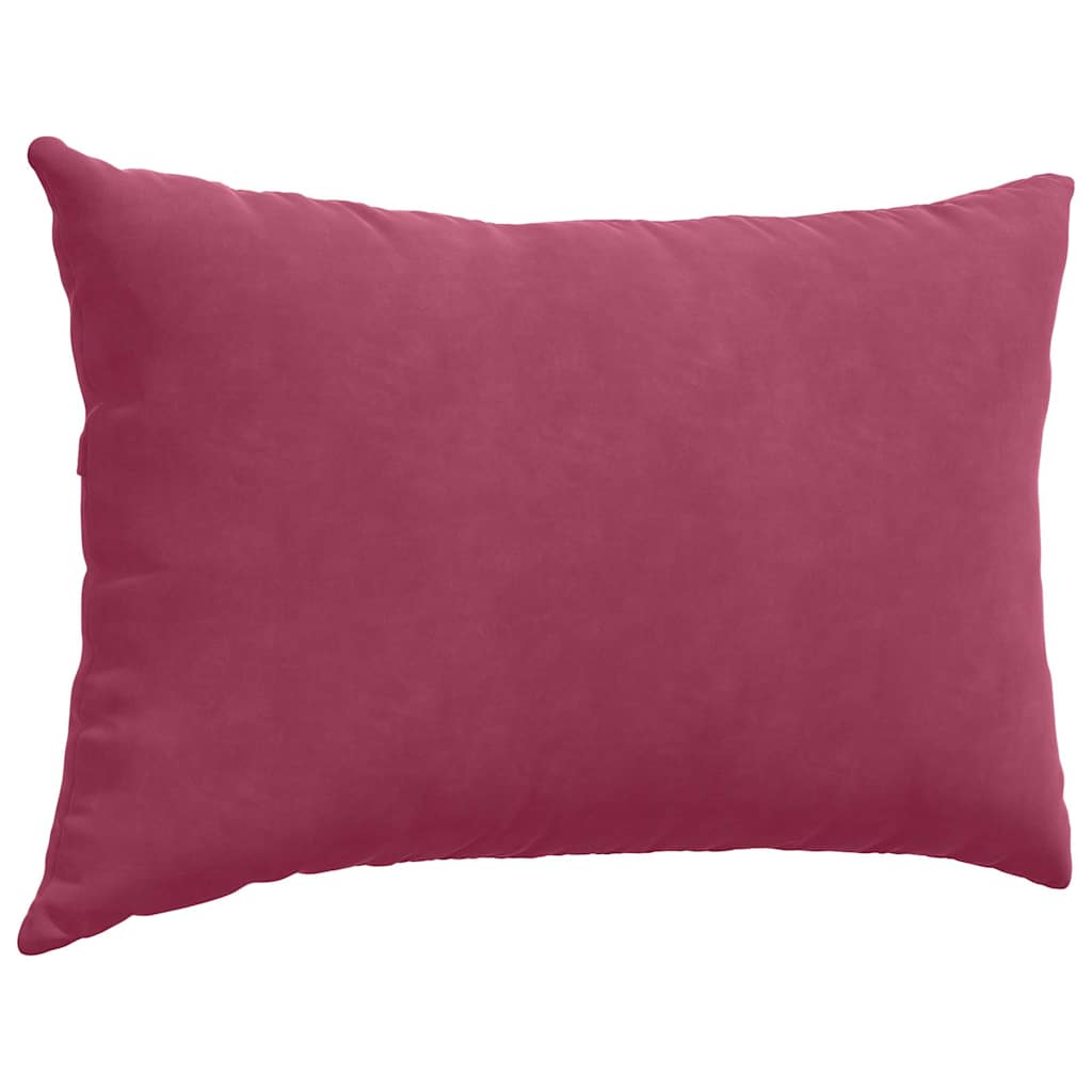 Sofa Kussens 2 pcs Wijnrood 60 x 40 cm Katoen Stof