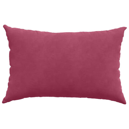 Sofa Kussens 2 pcs Wijnrood 60 x 40 cm Katoen Stof