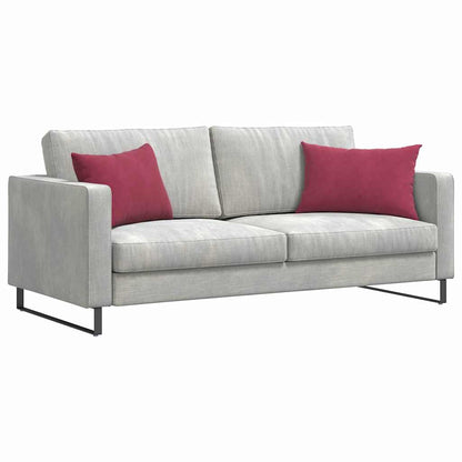 Sofa Kussens 2 pcs Wijnrood 60 x 40 cm Katoen Stof