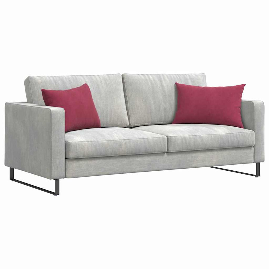 Sofa Kussens 2 pcs Wijnrood 60 x 40 cm Katoen Stof