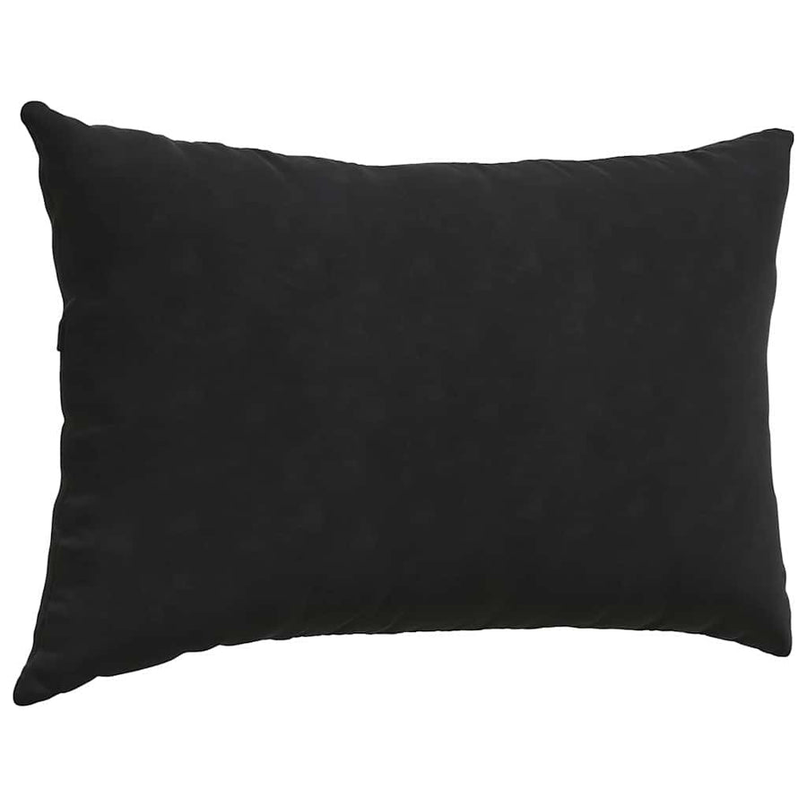 Sofa Kussens 2 pcs Zwart 60 x 40 cm Katoen Stof