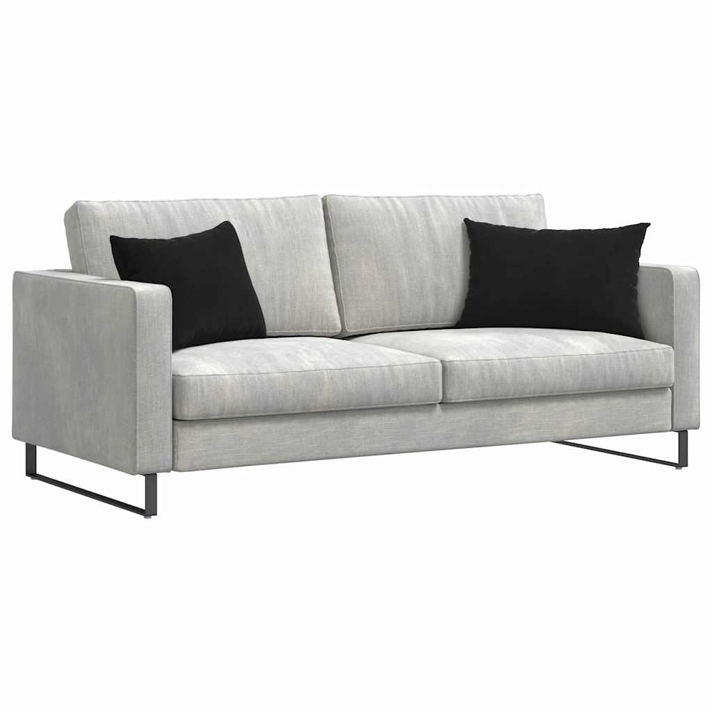 Sofa Kussens 2 pcs Zwart 60 x 40 cm Katoen Stof