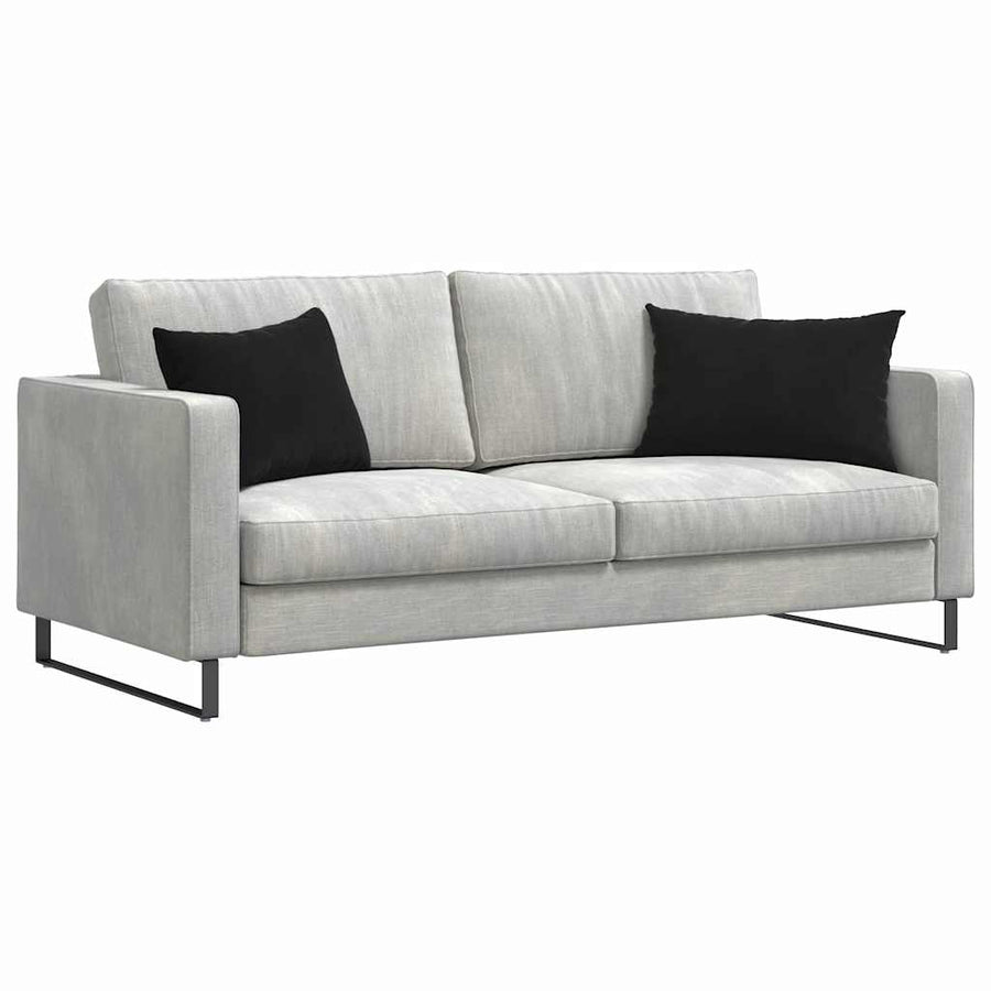 Sofa Kussens 2 pcs Zwart 60 x 40 cm Katoen Stof