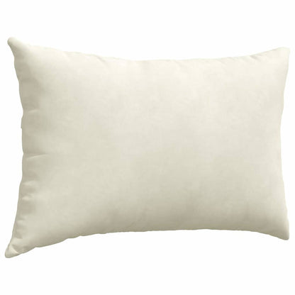 Sofa Kussens 2 pcs Crème 60 x 40 cm Katoen Stof