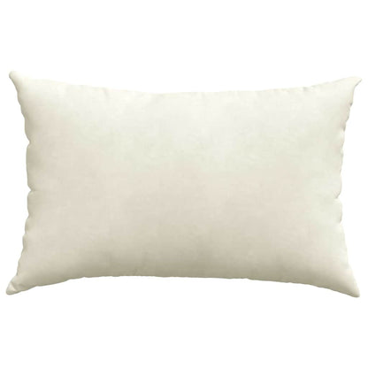 Sofa Kussens 2 pcs Crème 60 x 40 cm Katoen Stof