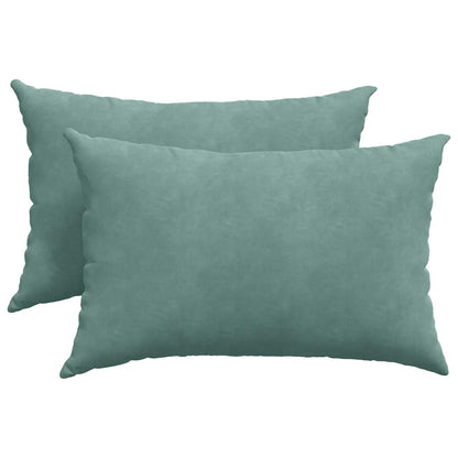 Sofa Kussens 2 pcs Zeegroen 60 x 40 cm Katoen Stof