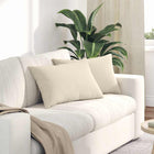 Sofa Kussens 2 stuks Beige 60 x 40 cm Stof