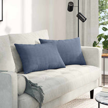 Sofa Kussens 2 pcs Blauw 60 x 40 cm Katoen Stof