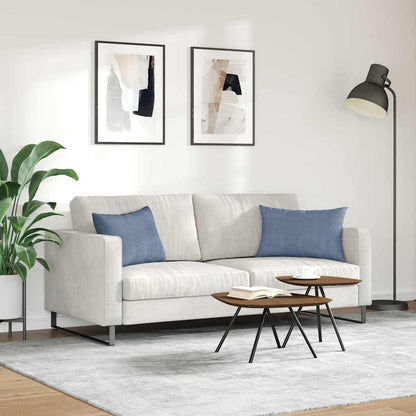 Sofa Kussens 2 pcs Blauw 60 x 40 cm Katoen Stof