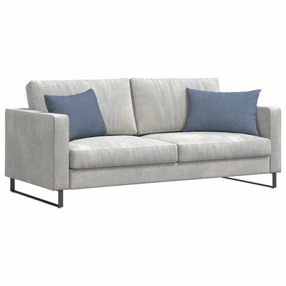 Sofa Kussens 2 pcs Blauw 60 x 40 cm Katoen Stof