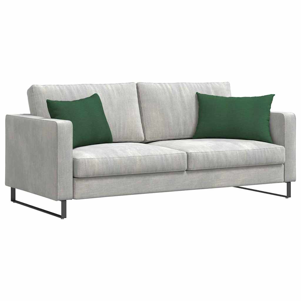 Sofa Kussens 2 pcs Donkergroen 60 x 40 cm Katoen Stof