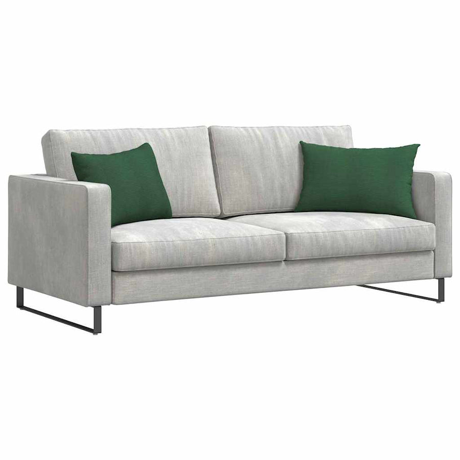 Sofa Kussens 2 pcs Donkergroen 60 x 40 cm Katoen Stof