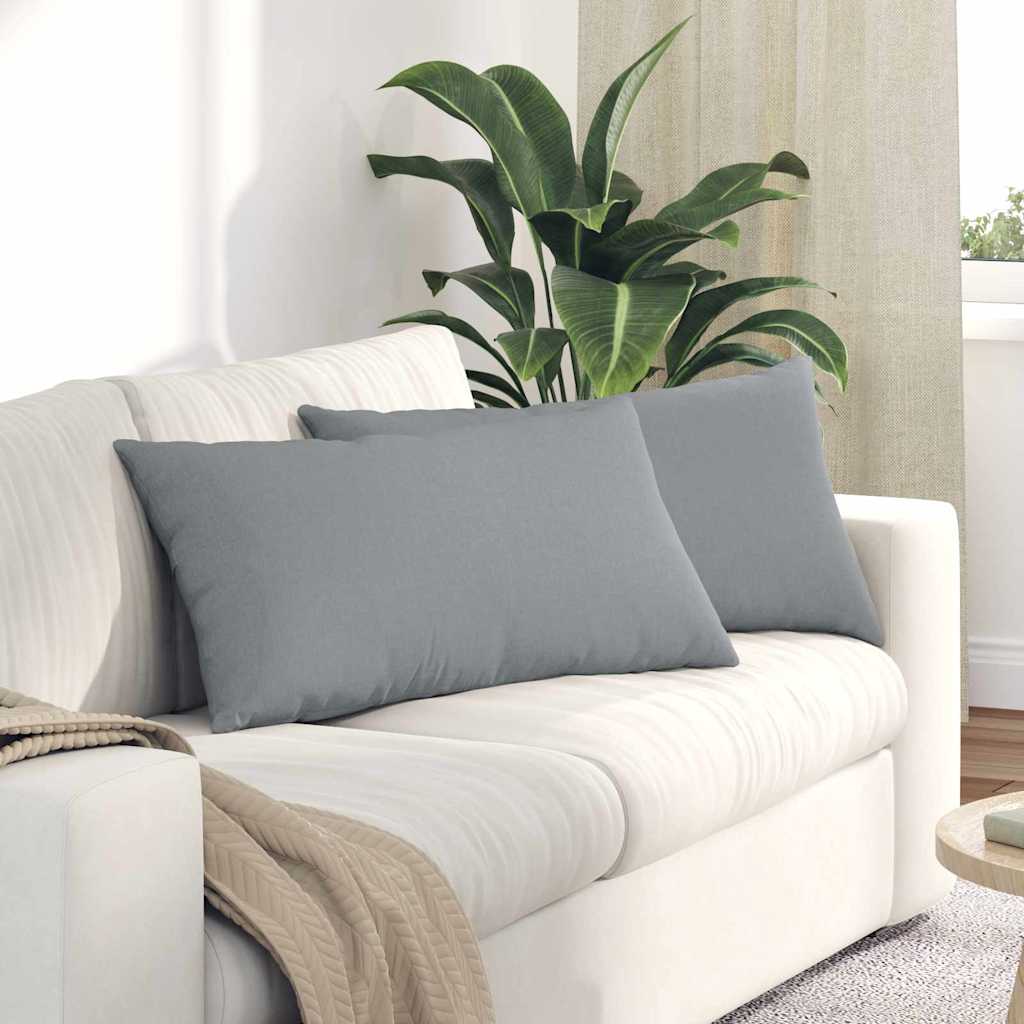 Sofa Kussens Lichtgrijs Stof