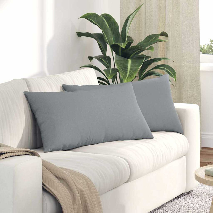 Sofa Kussens Lichtgrijs Stof