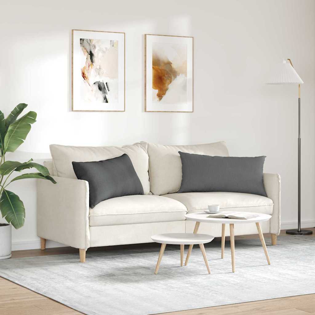 Sofa Kussens Donkergrijs Stof