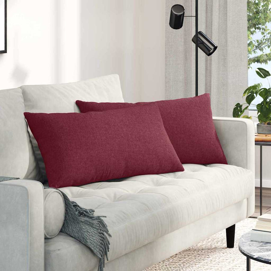 Sofa Kussens Wijnrood Stof