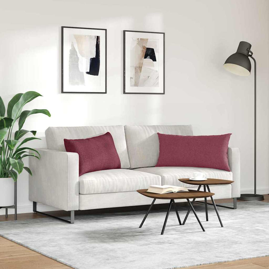 Sofa Kussens Wijnrood Stof
