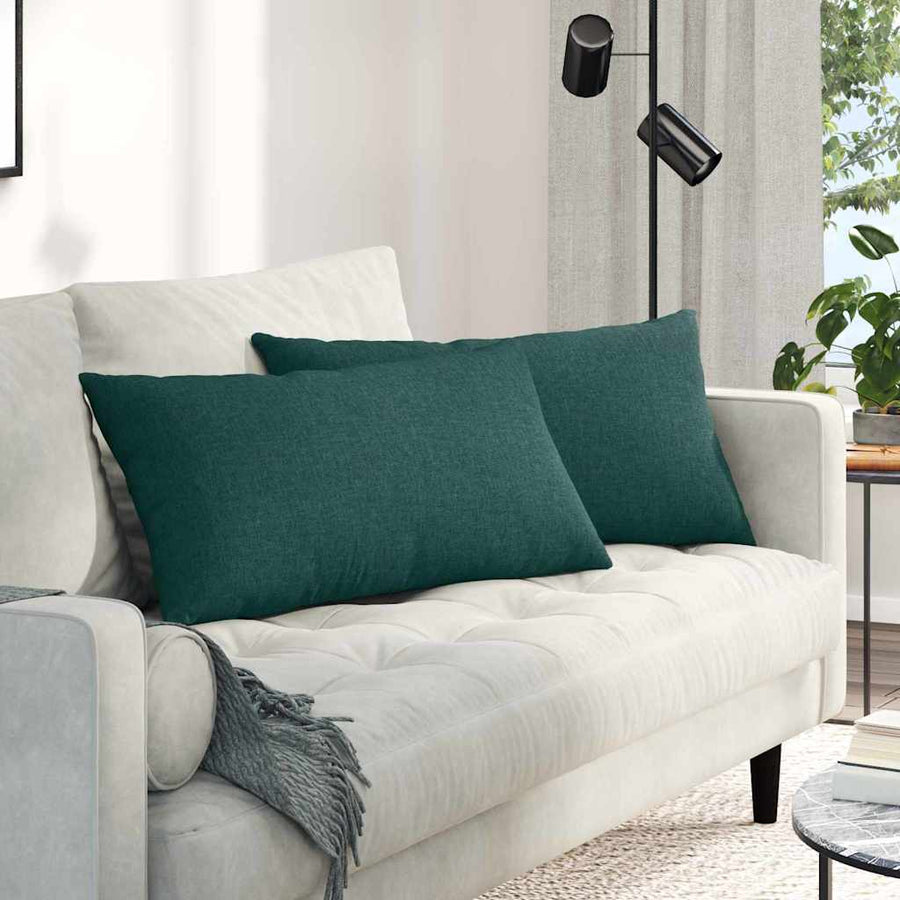 Sofa Kussens Donkergroen Stof