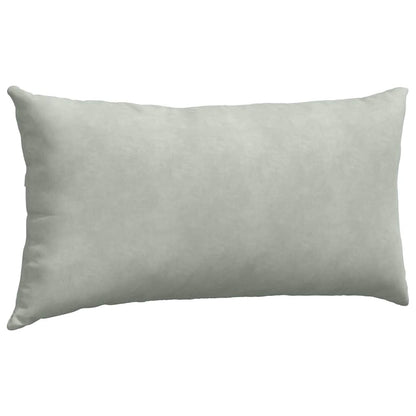 Sofa Kussens 2 pcs Lichtgrijs 80 x 40 cm Katoen Stof