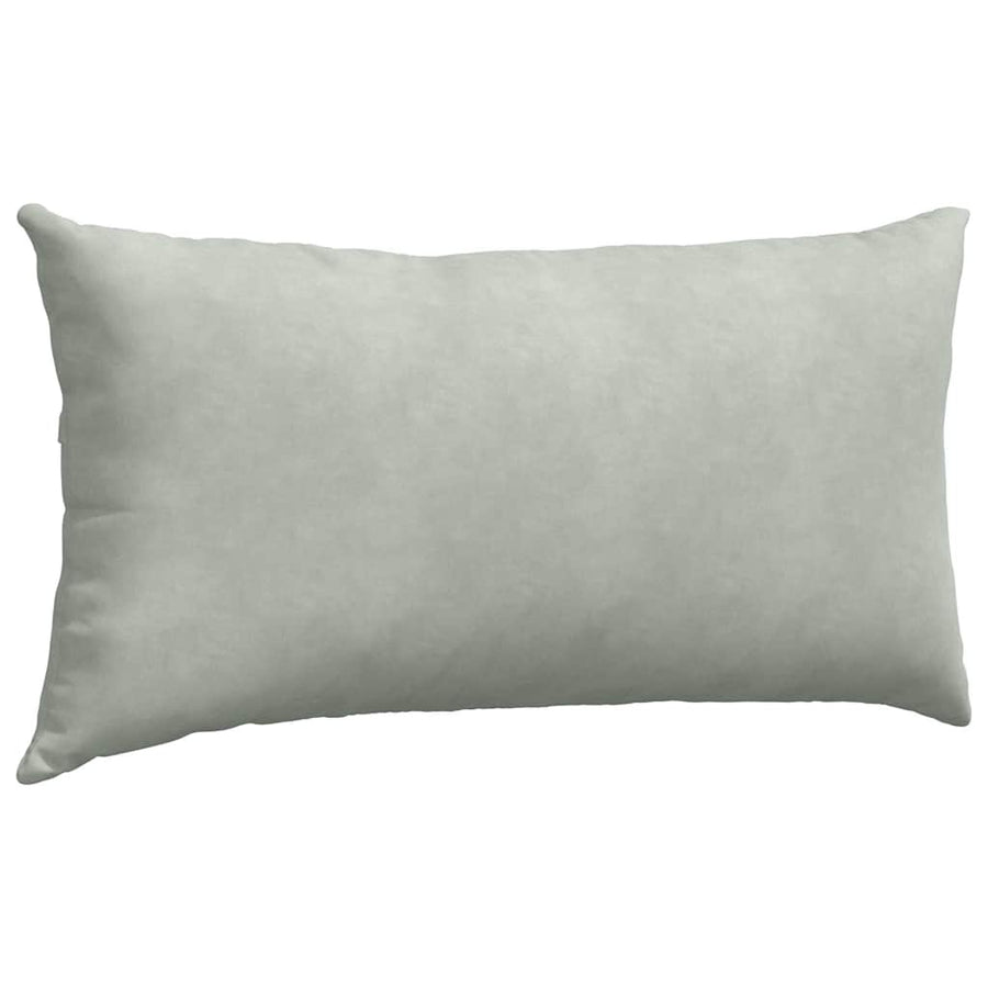 Sofa Kussens 2 pcs Lichtgrijs 80 x 40 cm Katoen Stof