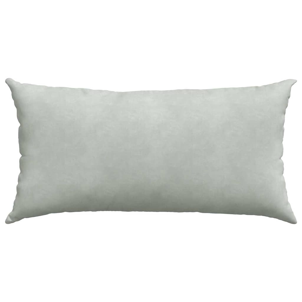 Sofa Kussens 2 pcs Lichtgrijs 80 x 40 cm Katoen Stof