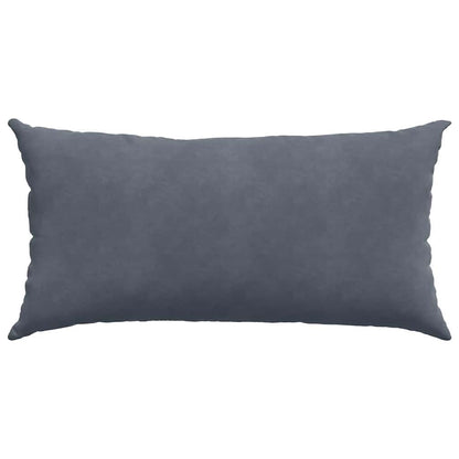 Sofa Kussens 2 pcs Donkergrijs 80 x 40 cm Katoen Stof