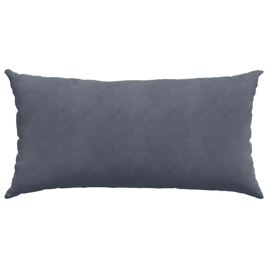Sofa Kussens 2 pcs Donkergrijs 80 x 40 cm Katoen Stof