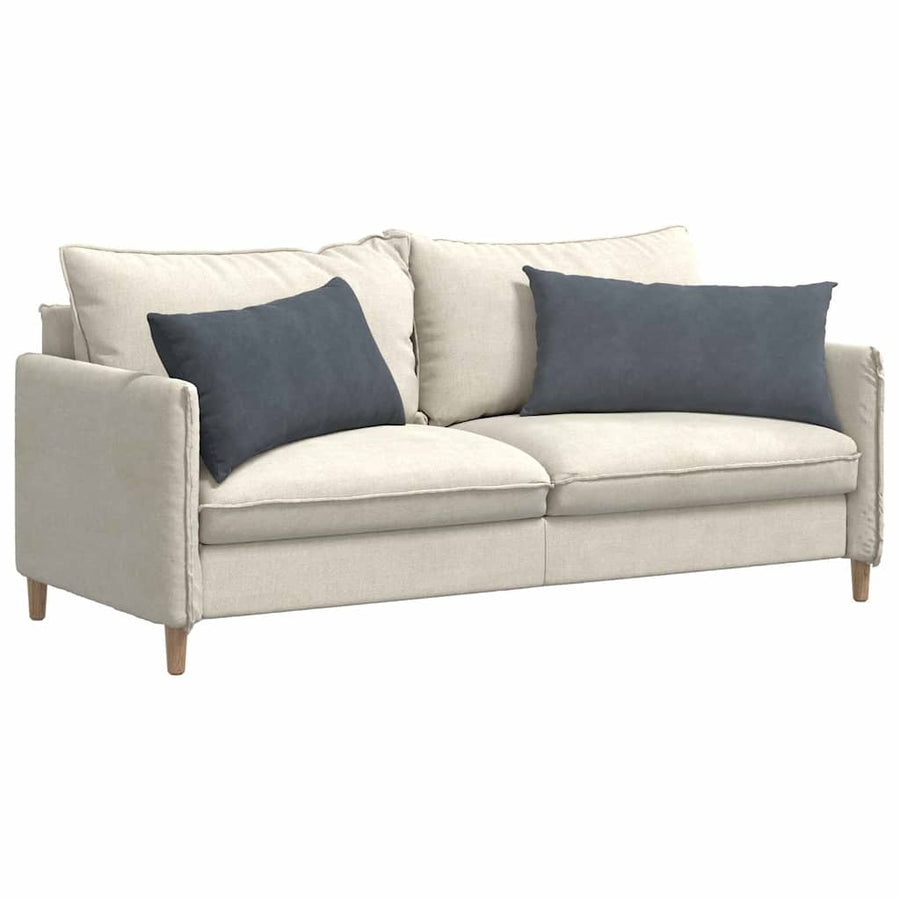 Sofa Kussens 2 pcs Donkergrijs 80 x 40 cm Katoen Stof