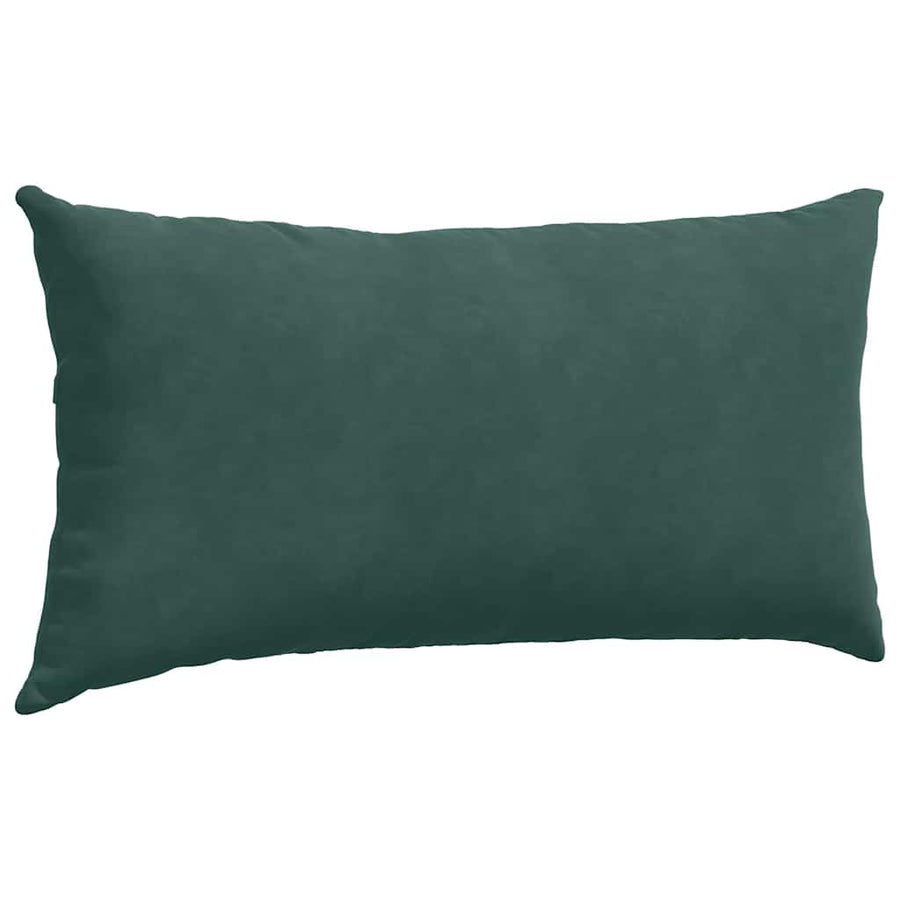 Sofa Kussens 2 pcs Donkergroen 80 x 40 cm Katoen Stof