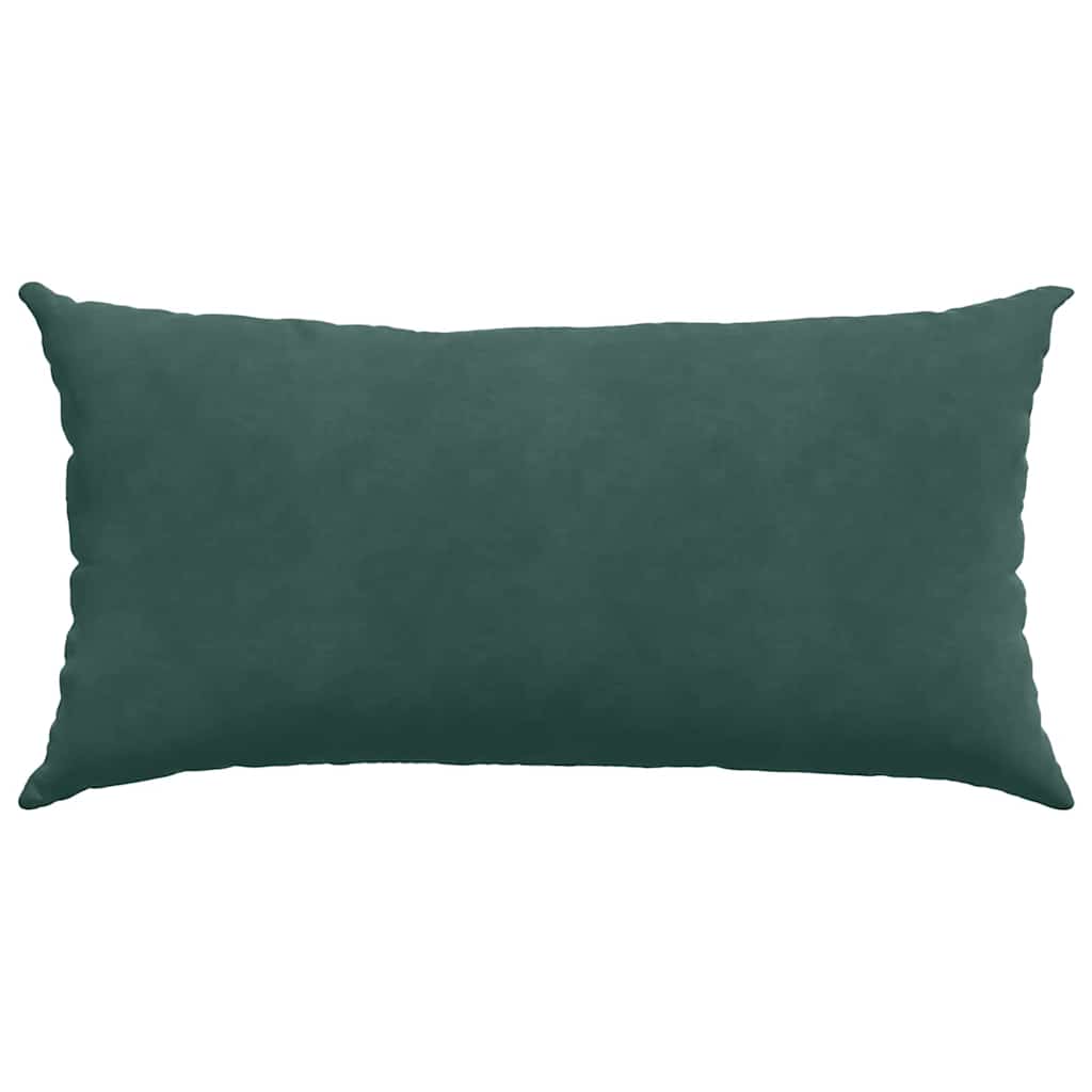 Sofa Kussens 2 pcs Donkergroen 80 x 40 cm Katoen Stof