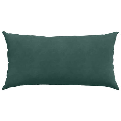 Sofa Kussens 2 pcs Donkergroen 80 x 40 cm Katoen Stof