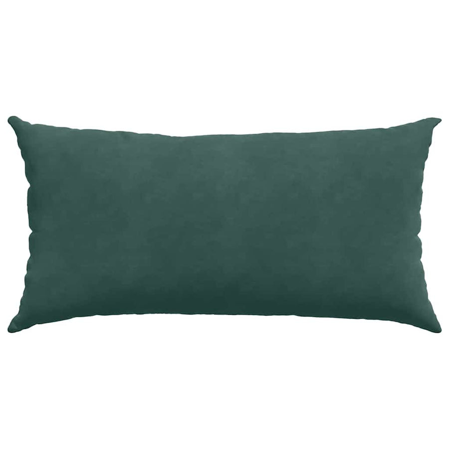Sofa Kussens 2 pcs Donkergroen 80 x 40 cm Katoen Stof