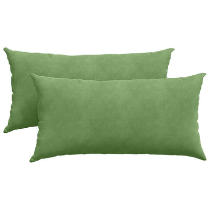 Sofa Kussens 2 pcs Lichtgroen 80 x 40 cm Katoen Stof