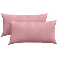 Sofa Kussens 2 pcs Roze 80 x 40 cm Katoen Stof