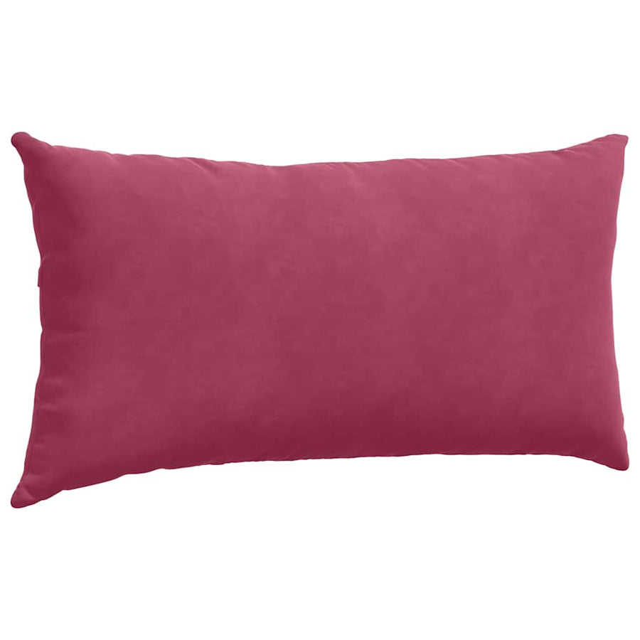 Sofa Kussens 2 pcs Wijnrood 80 x 40 cm Katoen Stof