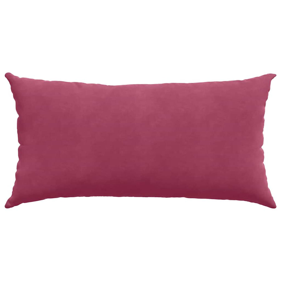 Sofa Kussens 2 pcs Wijnrood 80 x 40 cm Katoen Stof